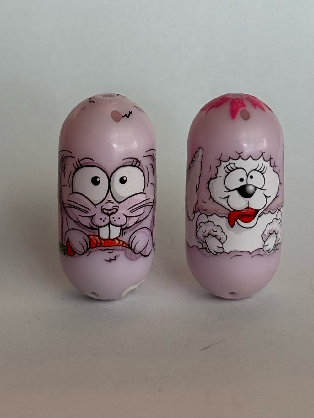Mighty Beanz Rabbit Bean 97 and Poodle Bean 56
